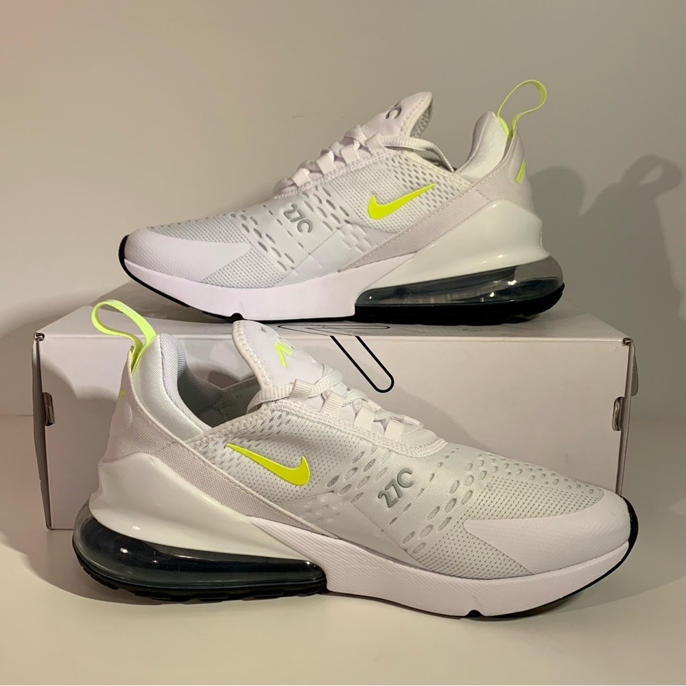 ⚡️[NEW] NIKE AIR MAX 270 ESSENTIAL WHITE VOLT WOLF GREY MEN’S SIZE 8 SNEAKERS⚡️ - Picture 6 of 11